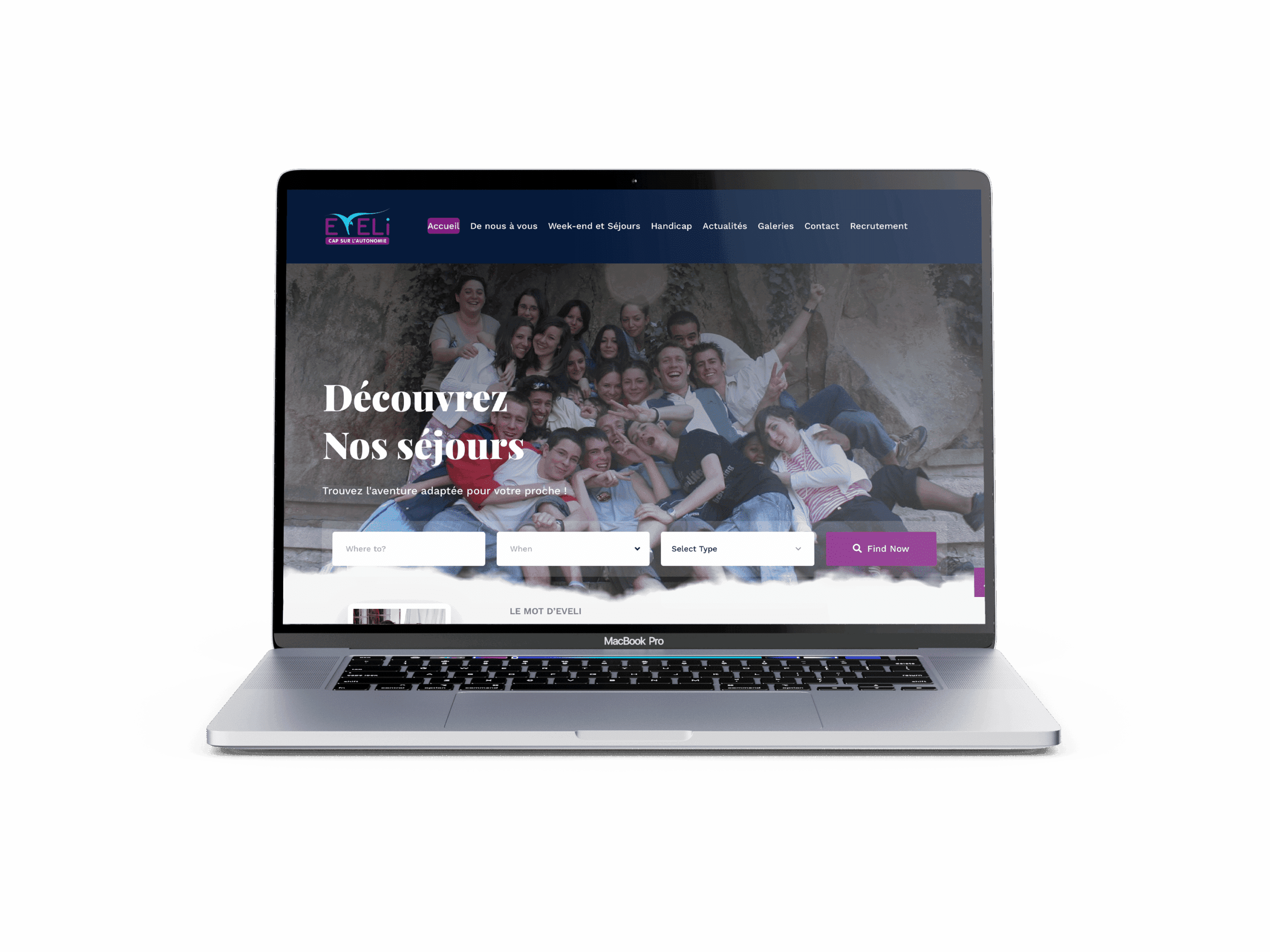 Image mockup, page agence creation site web